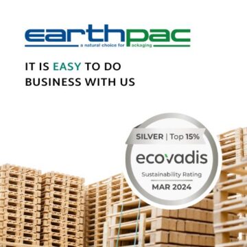 Earthpac - It is easy to do business with us. Our company has achieved the Ecovadis Silver rating, placing it in the top 15% of evaluated companies in terms of sustainability.